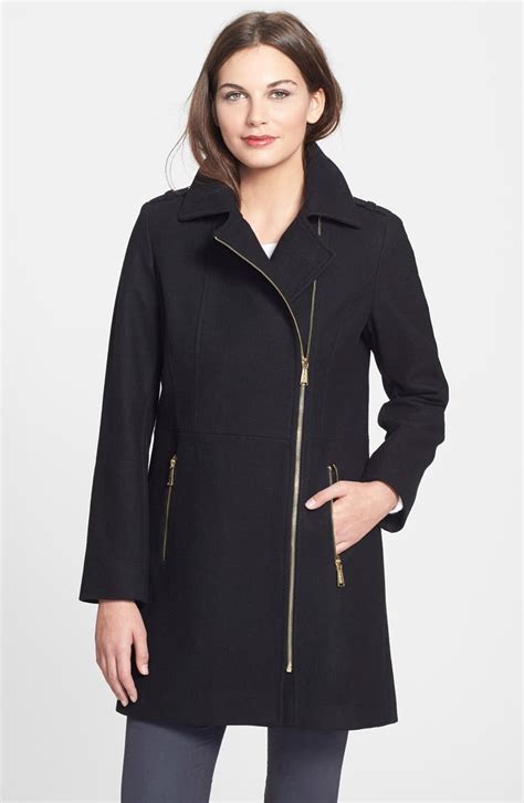 michael kors asymmetrical wool coat review|michael kors wool coat.